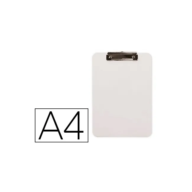 PORTANOTAS Q-CONNECT PLASTICO DIN A4 BLANCO 2,5MM