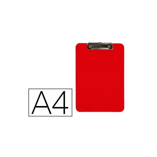 PORTANOTAS Q-CONNECT PLASTICO DIN A4 ROJO 2,5MM