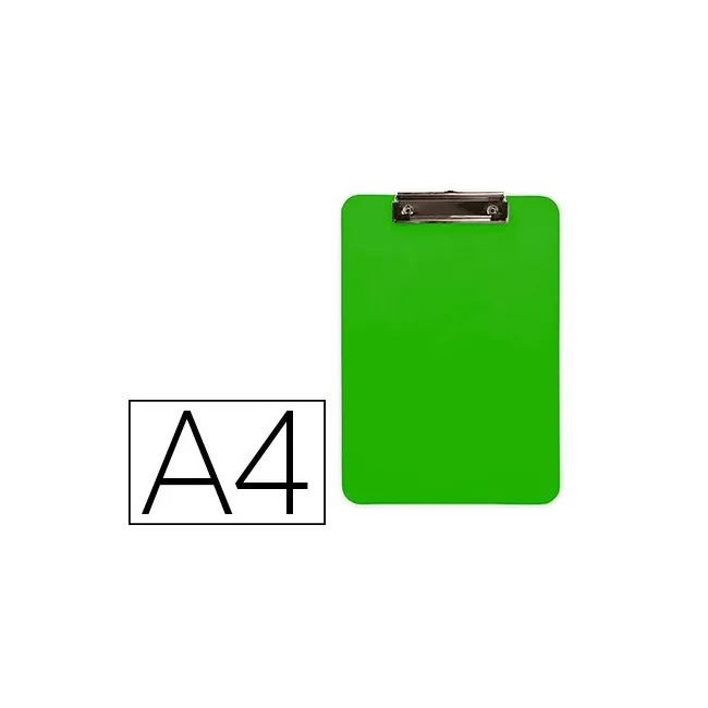PORTANOTAS Q-CONNECT PLASTICO DIN A4 VERDE 2,5MM