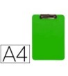 PORTANOTAS Q-CONNECT PLASTICO DIN A4 VERDE 2,5MM