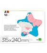 BLOC TRABAJOS MANUALES LIDERPAPEL GOMA EVA 240X315MM 10 HOJAS COLOR...