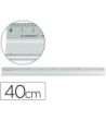 REGLA METALICA Q-CONNECT ALUMINIO 40 CM