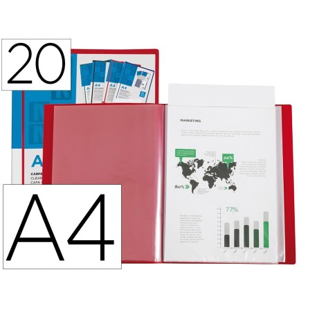 CARPETA LIDERPAPEL PERSONALIZA 20 FUNDAS CANGURO POLIPROPILENO DIN ...