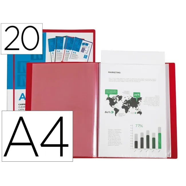 CARPETA LIDERPAPEL PERSONALIZA 20 FUNDAS CANGURO POLIPROPILENO DIN ...