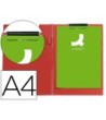 CARPETA Q-CONNECT MINICLIPS PLASTICO DIN A4 ROJA