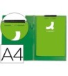 CARPETA Q-CONNECT MINICLIPS PLASTICO DIN A4 VERDE