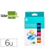 TEMPERA SOLIDA EN BARRA LIDERPAPEL ESCOLAR 10 GR CAJA DE 6 COLORES ...