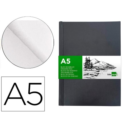 BLOC DIBUJO LIDERPAPEL ESBOZOS ENCUADERNADO DIN A5 210X148 MM 100 H...