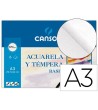 PAPEL ACUARELA BASIK CANSON DIN A3 370 GR PACK DE 6 HOJAS