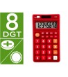 CALCULADORA LIDERPAPEL BOLSILLO XF11 8 DIGITOS SOLAR Y PILAS COLOR ...