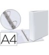 CARPETA CANGURO 4 ANILLAS MIXTAS 40MM ESSELTE A4 PLASTICO BLANCA