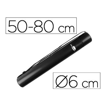 PORTAPLANOS PLASTICO LIDERPAPEL DIAMETRO 6 CM EXTENSIBLE HASTA 80 N...