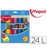 LAPICES DE COLORES MAPED 183224 TRIANGULARES C/ DE 24