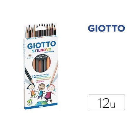 LAPICES DE COLORES GIOTTO STILNOVO SKIN TONES CAJA DE 12 COLORES