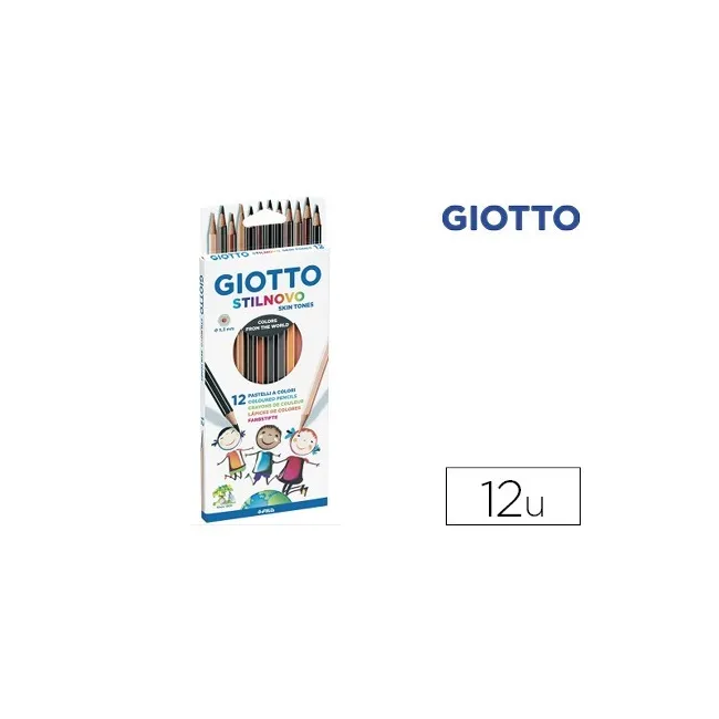 LAPICES DE COLORES GIOTTO STILNOVO SKIN TONES CAJA DE 12 COLORES