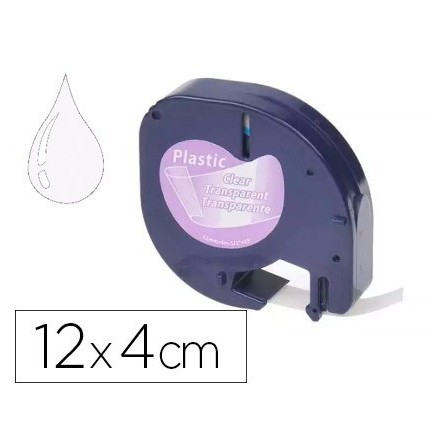 CINTA Q-CONNECT 12MM X 4MT TRANSPARENTE PARA MAQUINA LETRATAG