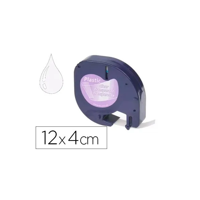 CINTA Q-CONNECT 12MM X 4MT TRANSPARENTE PARA MAQUINA LETRATAG
