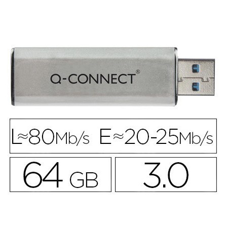 MEMORIA USB Q-CONNECT FLASH 64 GB 3.0