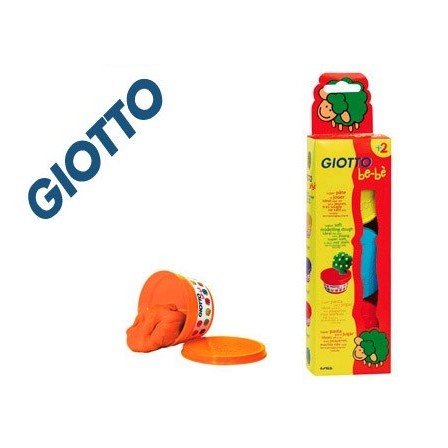 PASTA PARA MODELAR GIOTTO BEBE PACK 3 COLORES SURTIDOS DERMATOLOGIC...