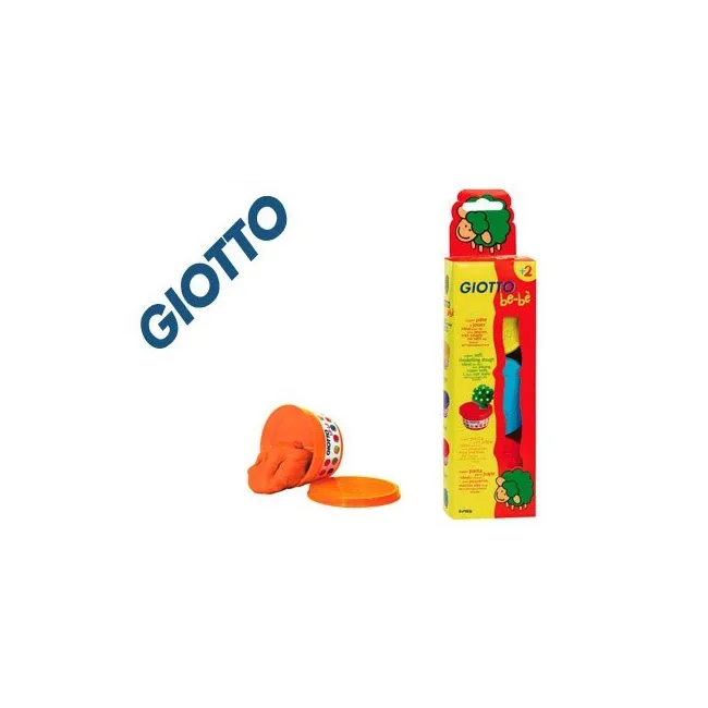 PASTA PARA MODELAR GIOTTO BEBE PACK 3 COLORES SURTIDOS DERMATOLOGIC...