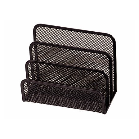 SOPORTE PARA CARTAS Q-CONNECT -METALICO REJILLA NEGRO -175X140X82 MM