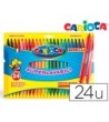 ROTULADOR CARIOCA BIRELO BIPUNTA CAJA DE 24 COLORES