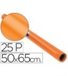 PAPEL CHAROL ROLLO NARANJA -25 HOJAS DE 50X65 CM