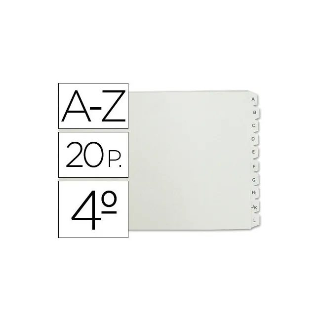 SEPARADOR ALFABETICO MULTIFIN PLASTICO 3003