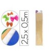 PAPEL CRESPON LIDERPAPEL 50 CM X 2.5M METALIZADO ORO