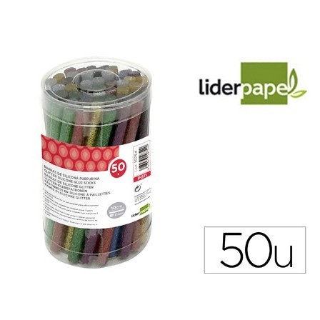 BARRAS TERMOFUSIBLE LIDERPAPEL DE 7 MM DE DIAMETRO X 100 MM DE ALTO...