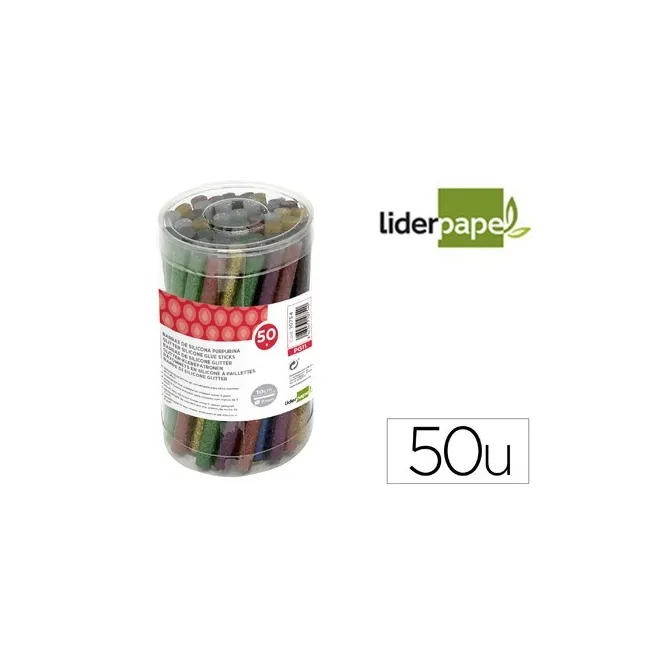 BARRAS TERMOFUSIBLE LIDERPAPEL DE 7 MM DE DIAMETRO X 100 MM DE ALTO...