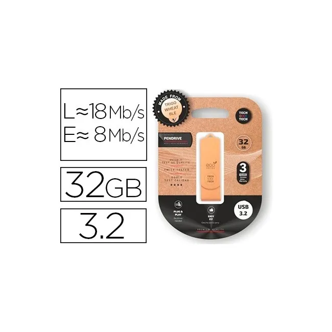 MEMORIA USB TECH ONE TECH ECOTECH BIODEGRADABLE 32 GB USB 3.2