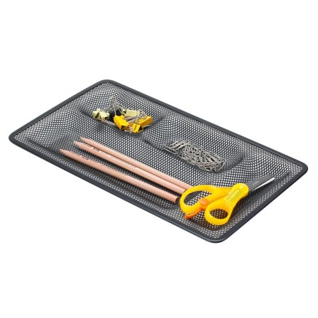 ORGANIZADOR SOBREMESA BANDEJA METALICA Q-CONNECT REJILLA NEGRA CON ...