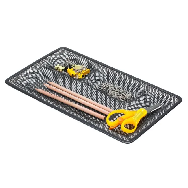 ORGANIZADOR SOBREMESA BANDEJA METALICA Q-CONNECT REJILLA NEGRA CON ...