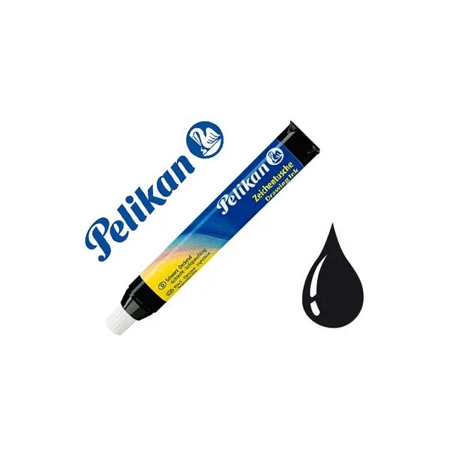 TINTA CHINA PELIKAN NEGRO N.17 TUBO DE 9 ML BLISTER DE 1 UNIDAD