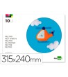 BLOC TRABAJOS MANUALES LIDERPAPEL FIELTRO 240X315MM 10 HOJAS COLORE...