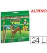 LAPICES DE COLORES ALPINO TRI ESTUCHE DE 24 COLORES SURTIDOS
