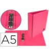 CARPETA DE 2 ANILLAS 40 MM REDONDAS LIDERPAPEL A5 CARTON FORRADO PV...