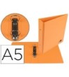 CARPETA DE 2 ANILLAS 40 MM REDONDAS LIDERPAPEL A5 CARTON FORRADO PV...