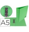 CARPETA DE 2 ANILLAS 40 MM REDONDAS LIDERPAPEL A5 CARTON FORRADO PV...