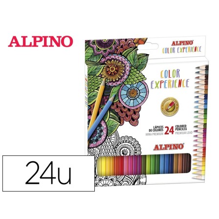 LAPICES DE COLORES ALPINO EXPERIENCE MINA PREMIUM 3,3 MM CAJA CARTÓ...