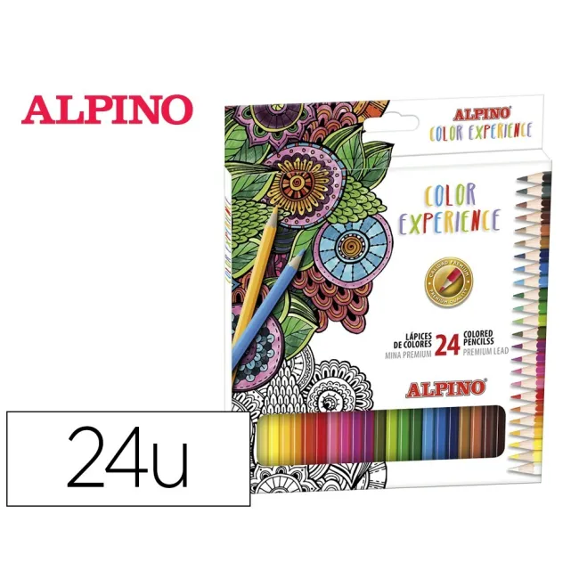 LAPICES DE COLORES ALPINO EXPERIENCE MINA PREMIUM 3,3 MM CAJA CARTÓ...