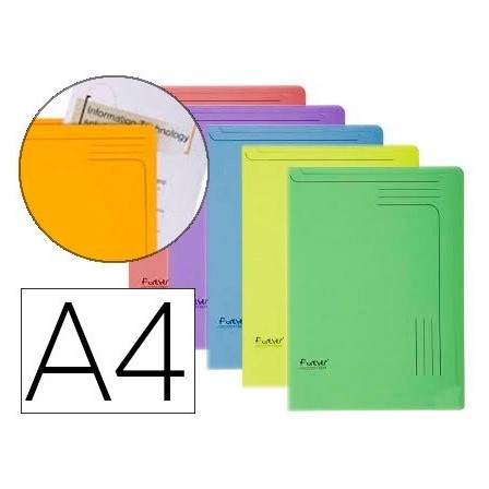 CARPETA DOSSIER UÑERO CARTULINA EXACOMPTA DIN A4 290 GR PAQUETE DE ...
