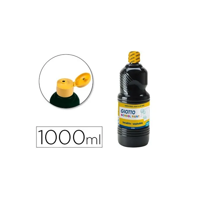 TEMPERA LIQUIDA GIOTTO ESCOLAR LAVABLE 1000 ML NEGRA