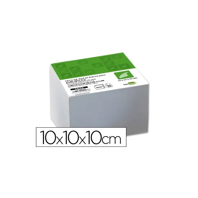 TACO LIDERPAPEL ENCOLADO 100 X 100 X 100MM BLANCO