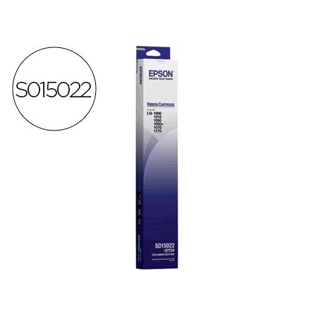 CINTA MAQUINA EPSON ORIGINAL LQ-1000/1010/1050/1070/1070+ 1170 NEGR...
