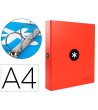 CARPETA 4 ANILLAS 40 MM MIXTAS LIDERPAPEL ANTARTIK A4 FORRADA COLOR...