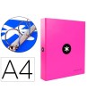 CARPETA 4 ANILLAS 40 MM MIXTAS LIDERPAPEL ANTARTIK A4 FORRADA COLOR...