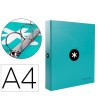 CARPETA 4 ANILLAS 40 MM MIXTAS LIDERPAPEL ANTARTIK A4 FORRADA COLOR...