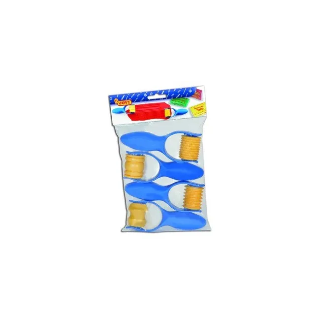 RODILLO JOVI PARA MARCAR Y MODELAR PASTA BOLSA DE 4 UNIDADES SURTIDAS